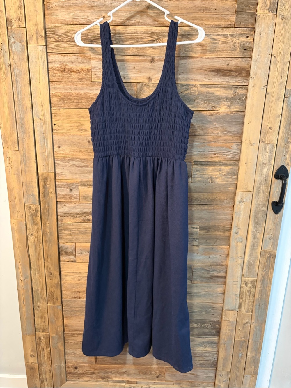 Women’s Navy Smocked Tank Dress* - size L - Picture 4 of 4